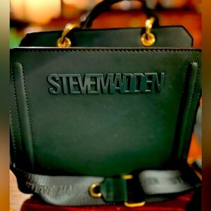 Steve Madden Bevelyn Cross Body Tik Tok Famous Bag Emerald Green Gold Hardware